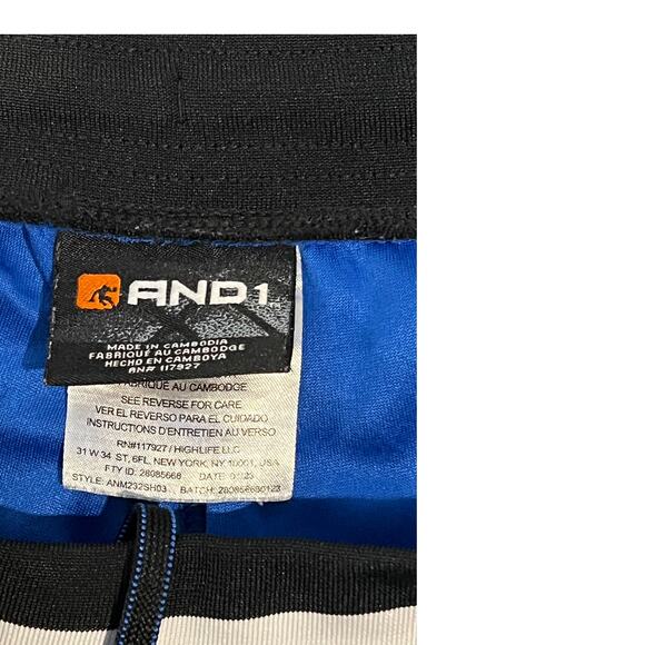 AND1 Blue Basketball Shorts Mens L - Picture 4 of 4